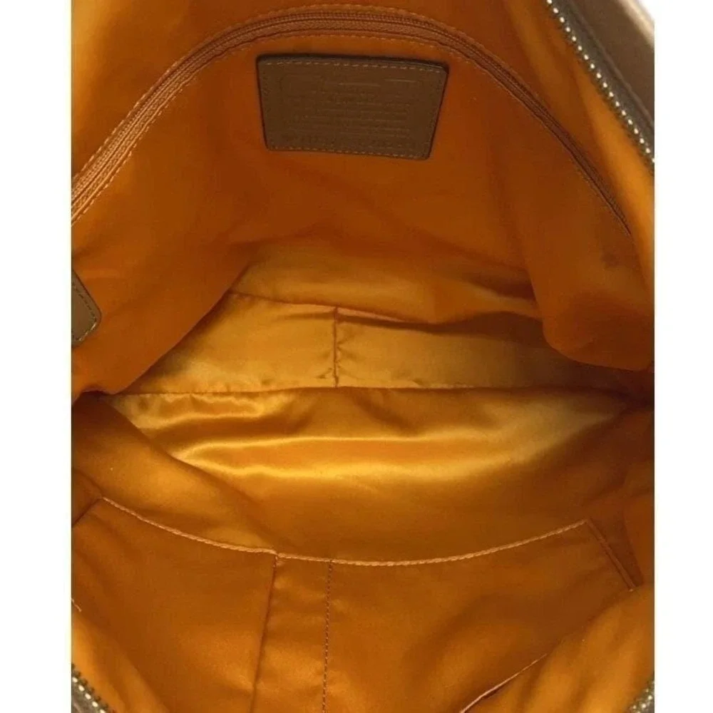 Coach Leather Hobo Shoulder/H Bag Tan Gold‎ Creed E1373-F23293 - Designer #1487
